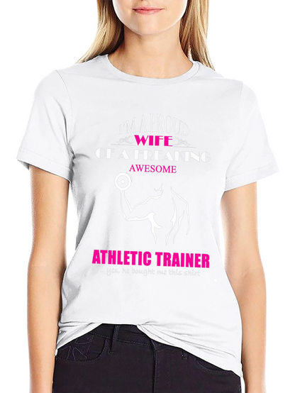 Proud Wife of an Athletic Trainer Graphic Tee