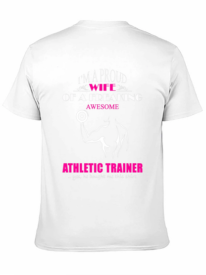 Proud Wife of an Athletic Trainer Graphic Tee