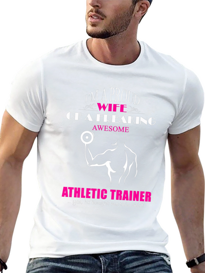 Proud Wife of an Athletic Trainer Graphic Tee