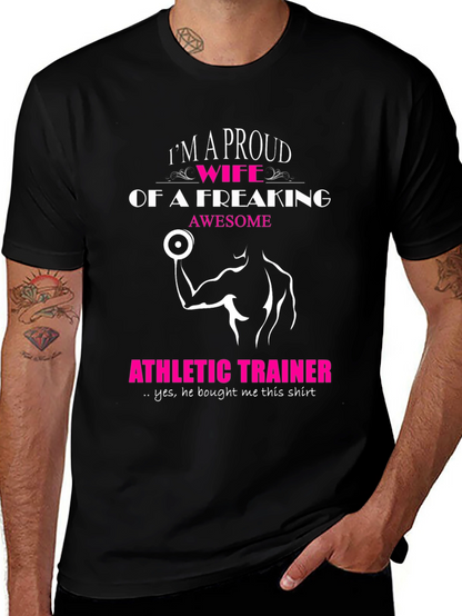 Proud Wife of an Athletic Trainer Graphic Tee