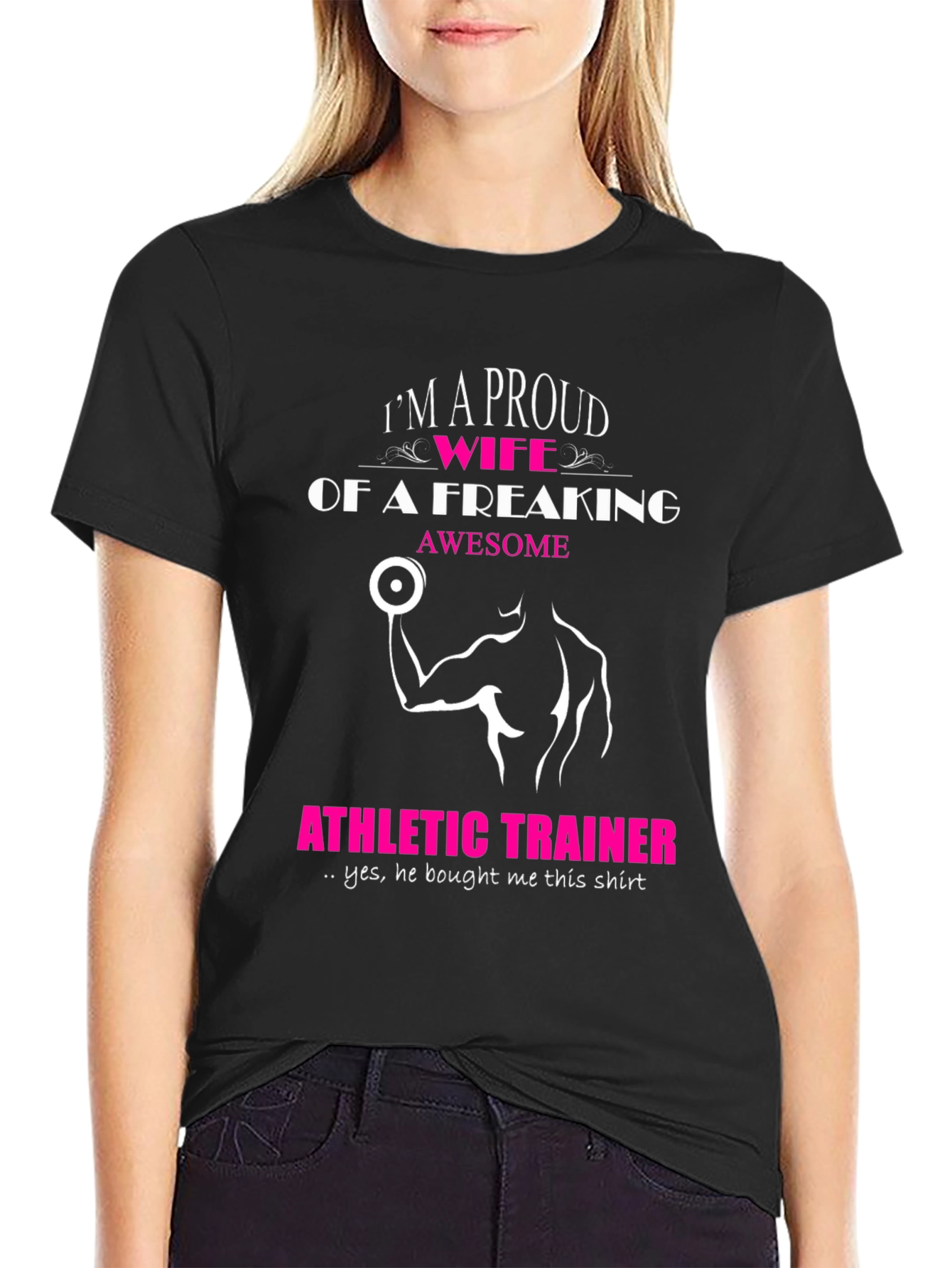 Proud Wife of an Athletic Trainer Graphic Tee