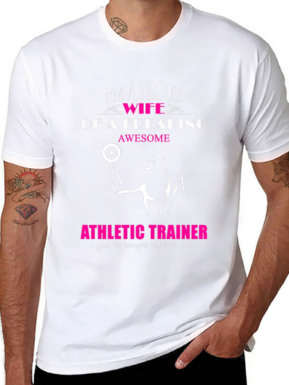 Proud Wife of an Athletic Trainer Graphic Tee