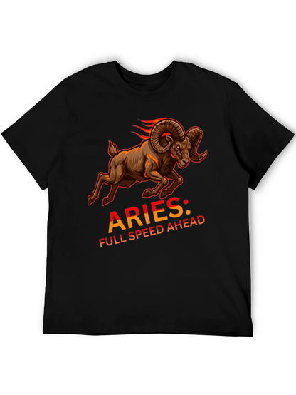 Aries Full Speed Ahead Black T-Shirt