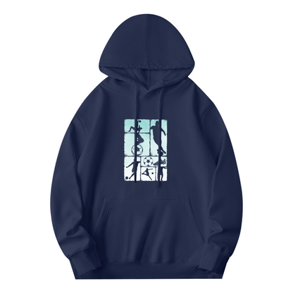Streetwear Hoodie - Graphic Featuring Collage