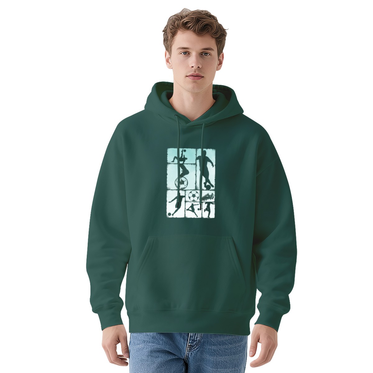 Streetwear Hoodie - Graphic Featuring Collage