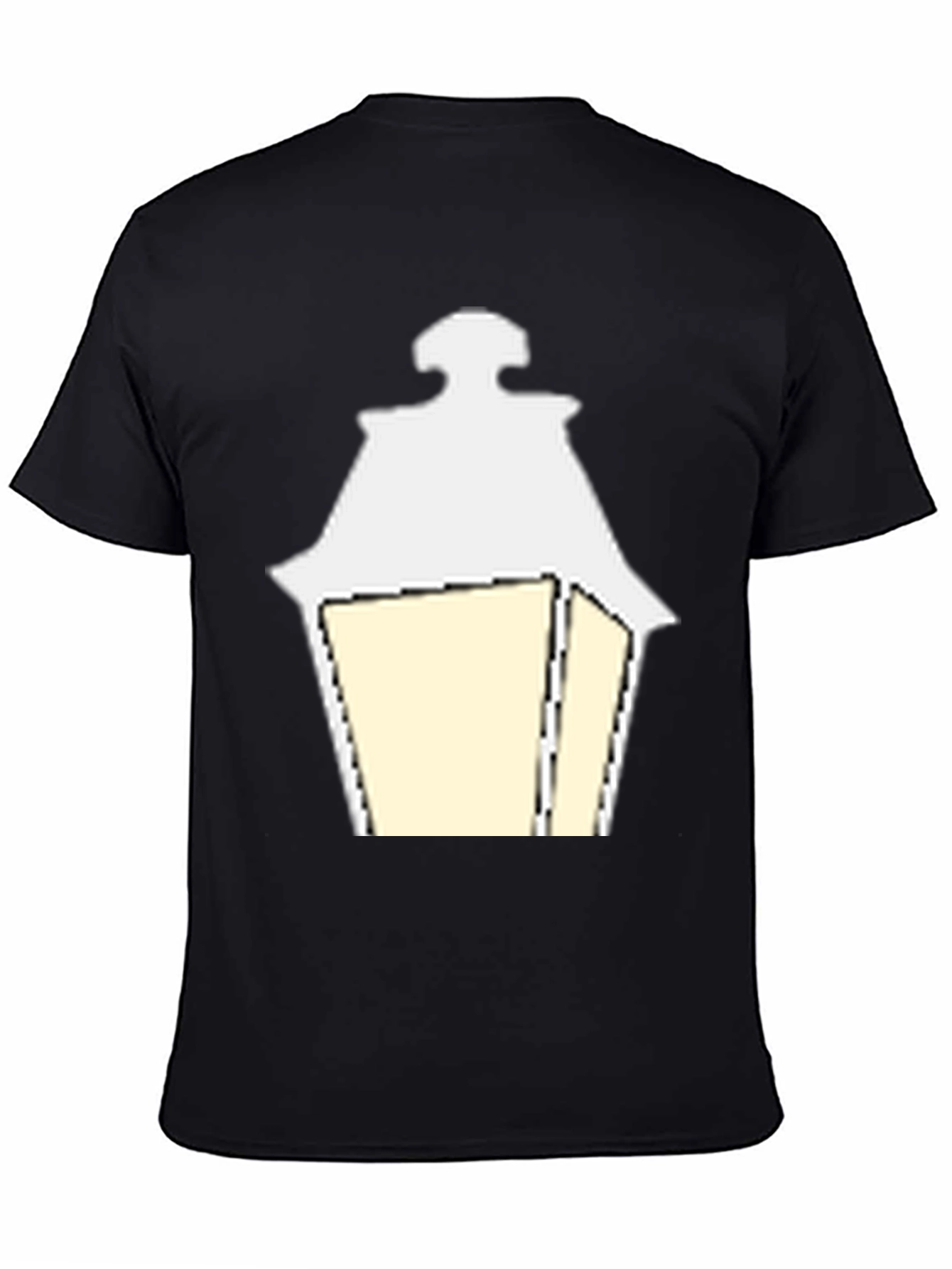 Street Lamp Graphic Tee - Modern Black Shirt