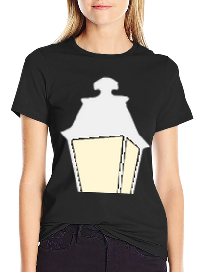 Street Lamp Graphic Tee - Modern Black Shirt