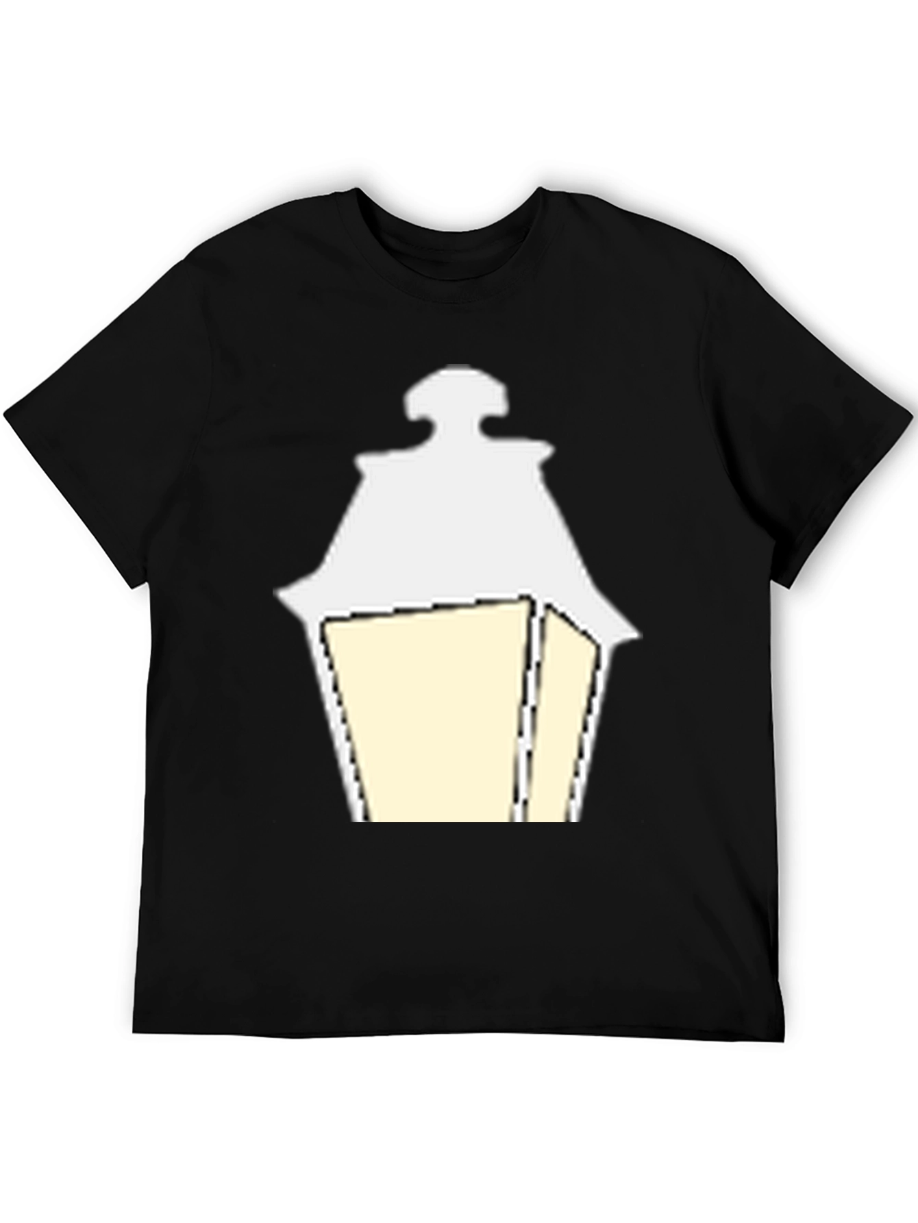 Street Lamp Graphic Tee - Modern Black Shirt