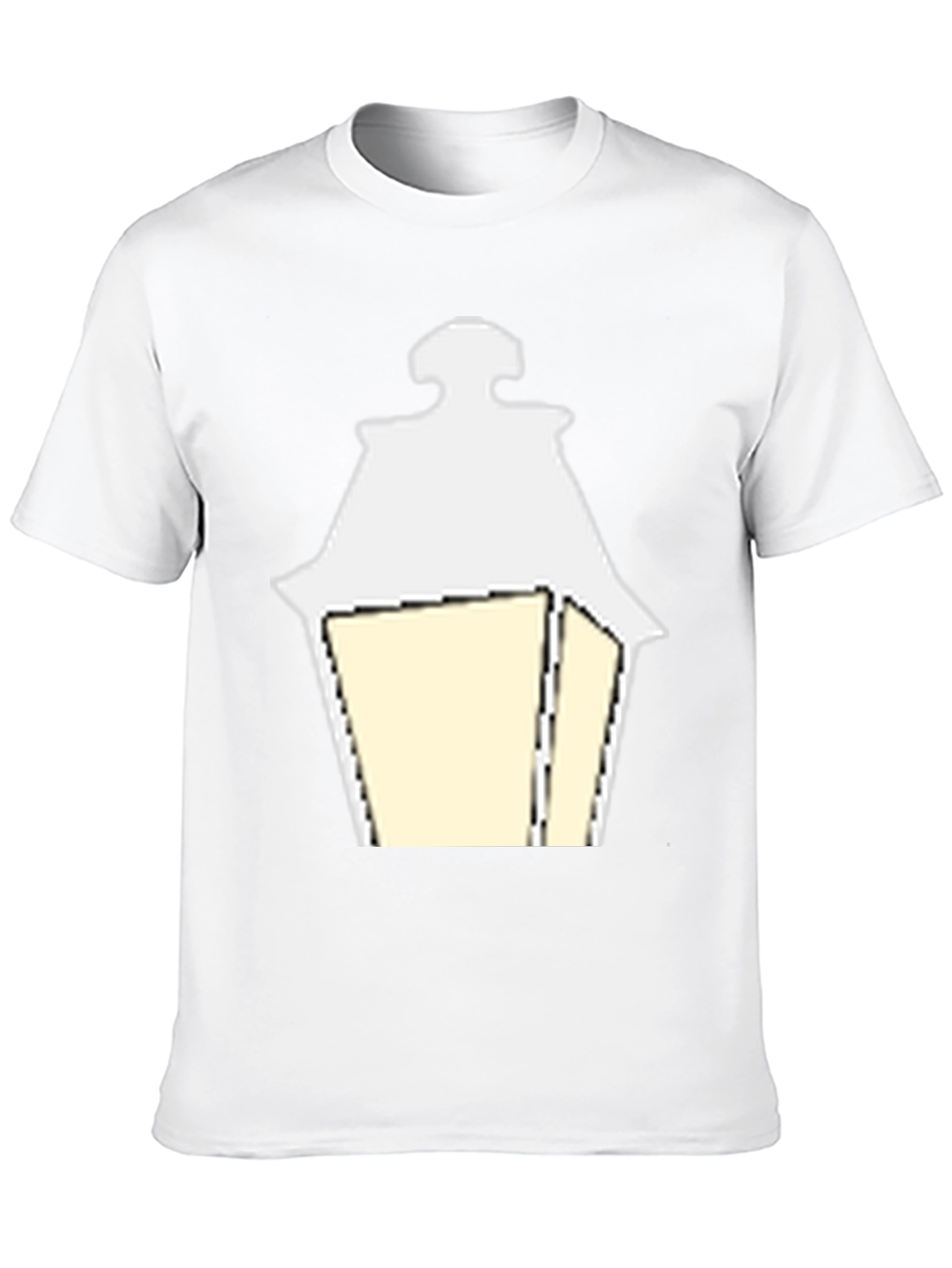 Street Lamp Graphic Tee - Modern Black Shirt