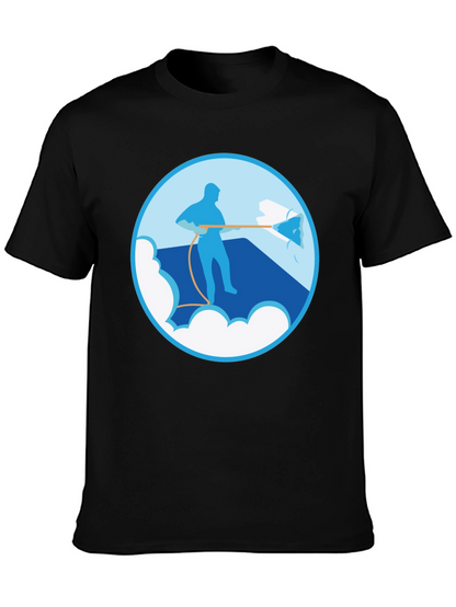 Power Wash Graphic Tee - Black Cotton Blend