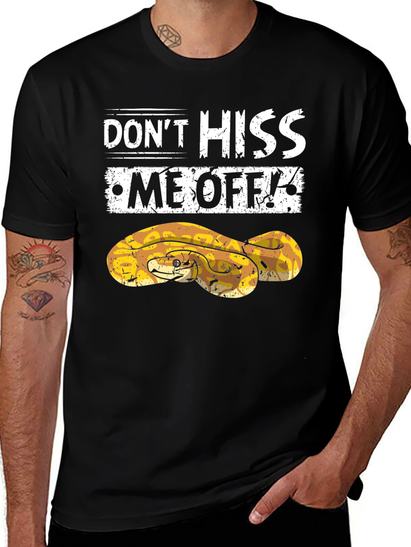 Dont Hiss Me Off Snake Graphic T-Shirt