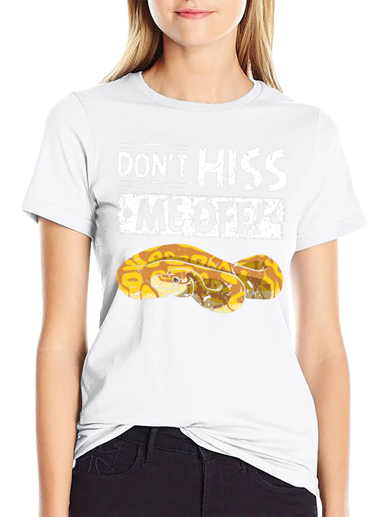 Dont Hiss Me Off Snake Graphic T-Shirt