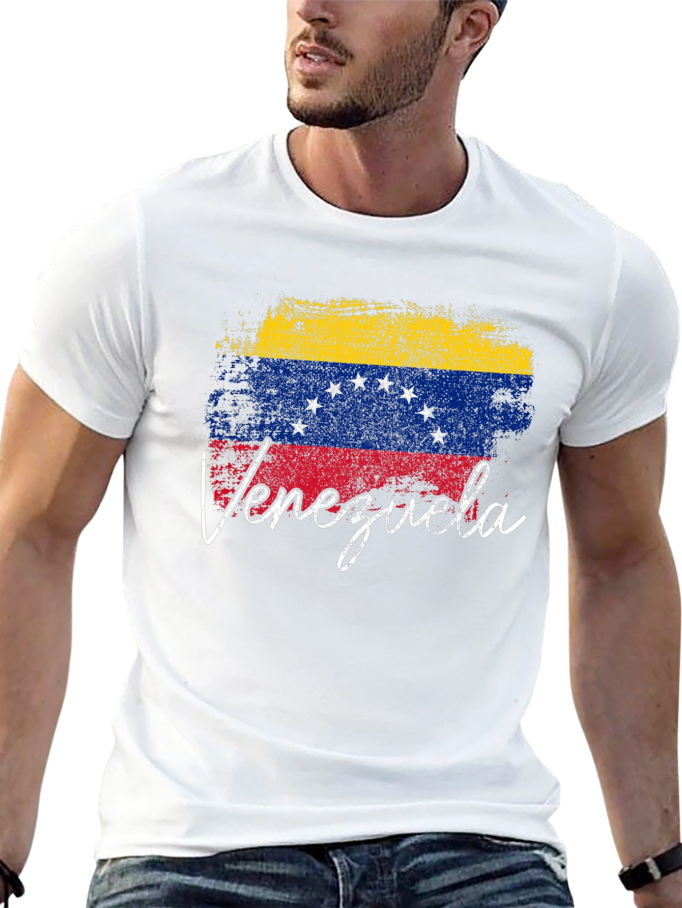 Venezuela Flag T-Shirt - Distressed Design