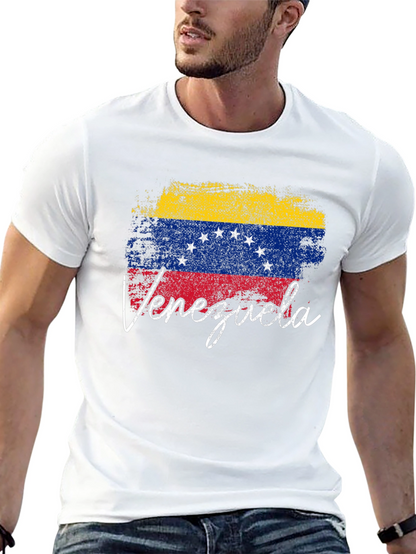 Venezuela Flag T-Shirt - Distressed Design