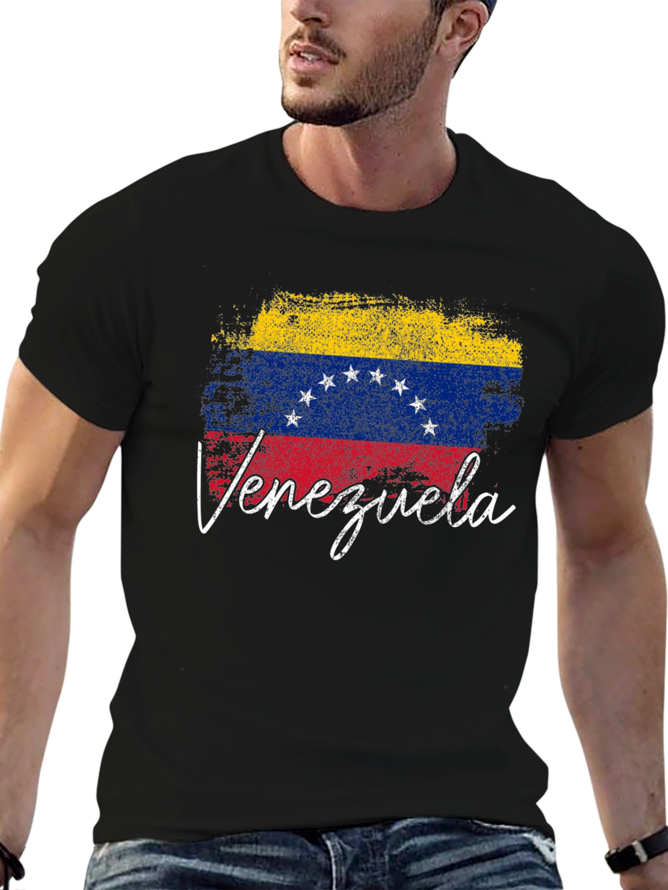 Venezuela Flag T-Shirt - Distressed Design