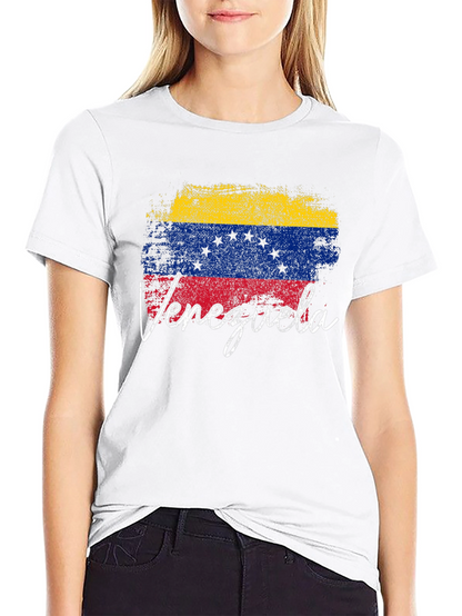 Venezuela Flag T-Shirt - Distressed Design