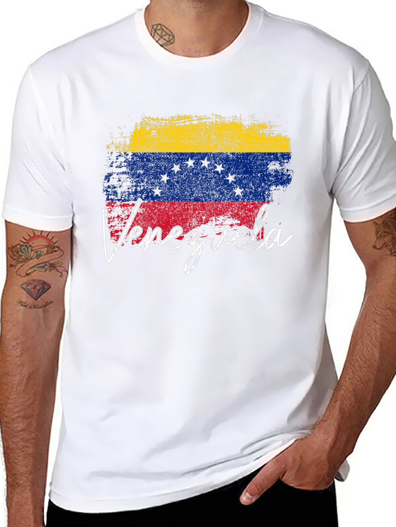 Venezuela Flag T-Shirt - Distressed Design