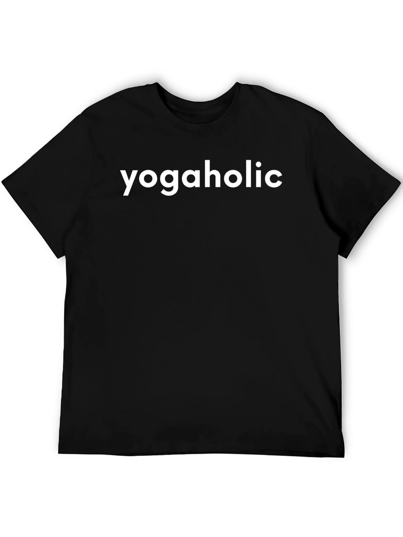 Yogaholic Black T-Shirt - Yoga Lover Apparel