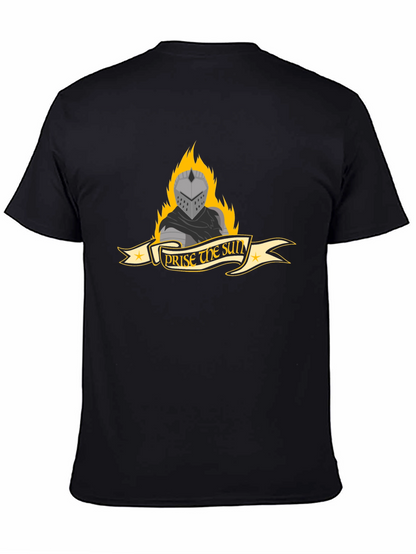 Praise the Sun Knight Graphic Tee - Black
