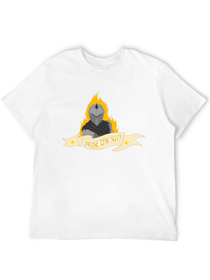 Praise the Sun Knight Graphic Tee - Black