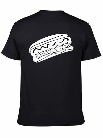Hot Dog Graphic Tee - Unisex Black T-Shirt