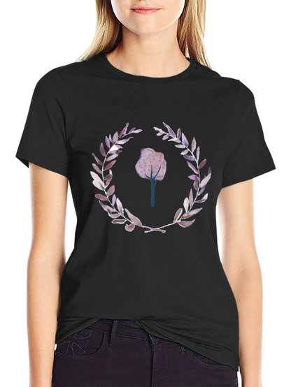 Nature Inspired Graphic Tee - Black