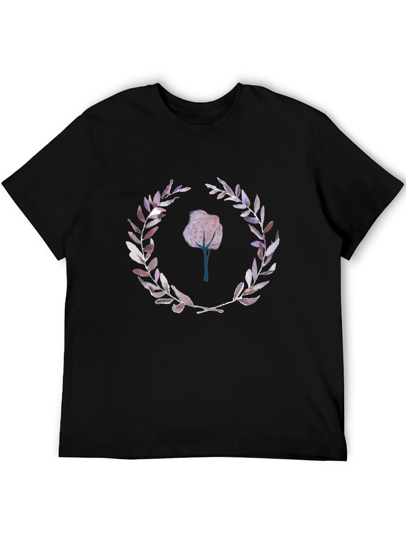 Nature Inspired Graphic Tee - Black