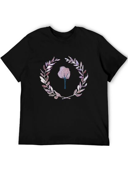 Nature Inspired Graphic Tee - Black