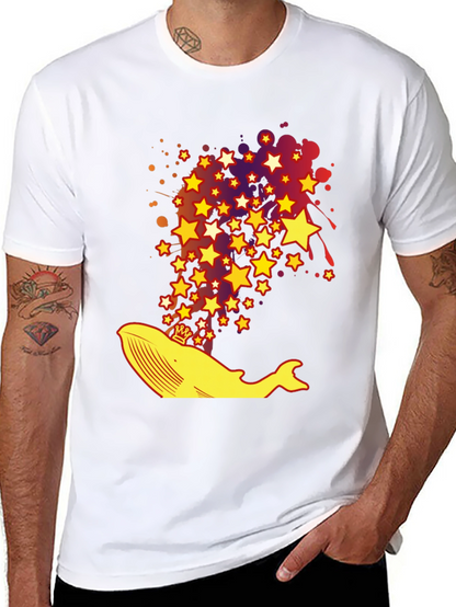 Whimsical Whale Star T-Shirt