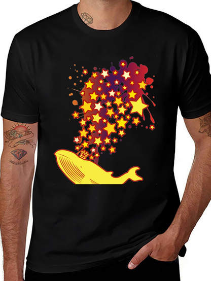 Whimsical Whale Star T-Shirt