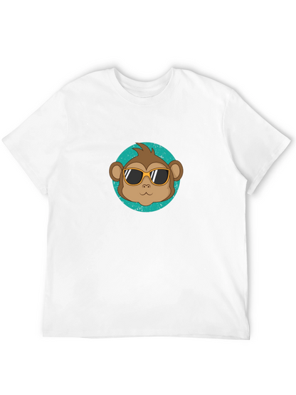 Cool Monkey Graphic Tee - Black
