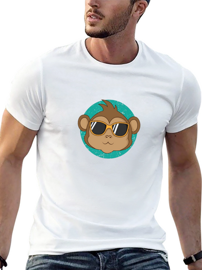 Cool Monkey Graphic Tee - Black