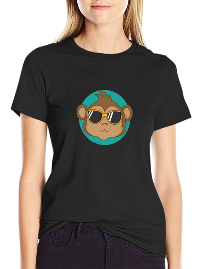 Cool Monkey Graphic Tee - Black