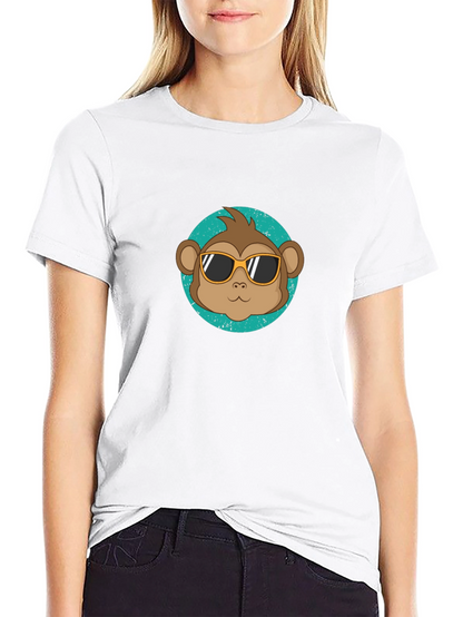 Cool Monkey Graphic Tee - Black