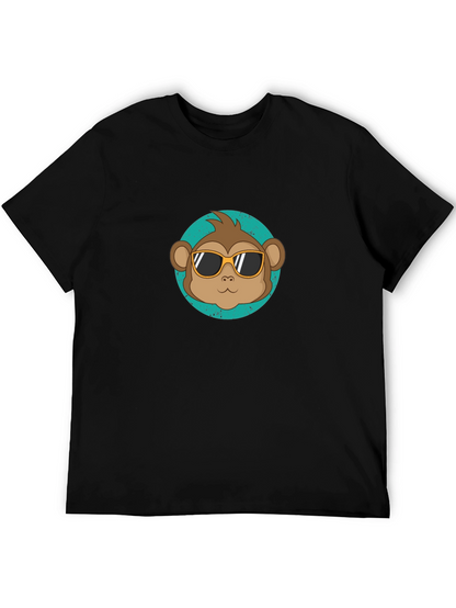 Cool Monkey Graphic Tee - Black