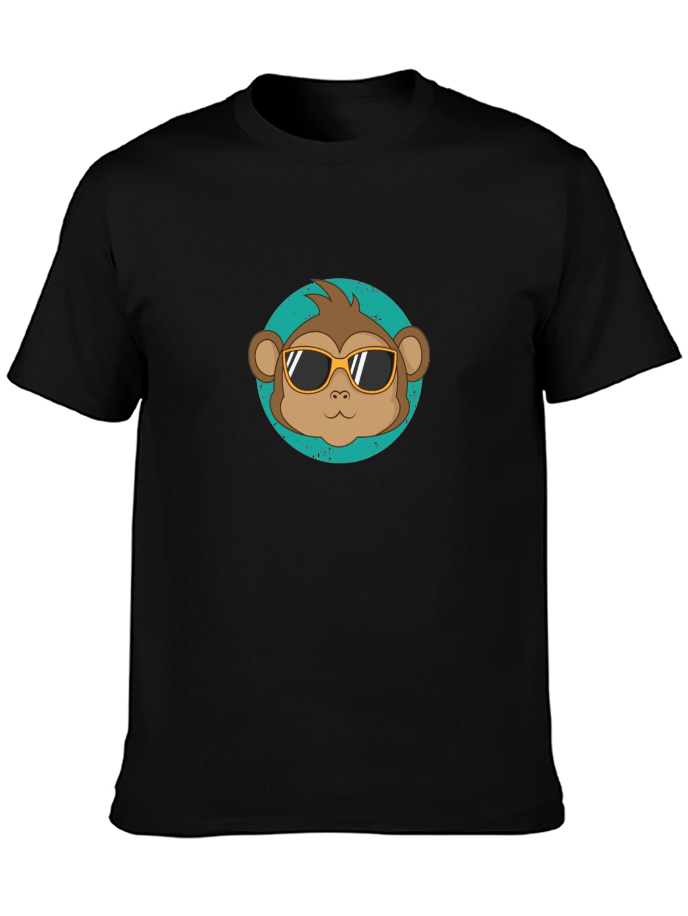 Cool Monkey Graphic Tee - Black