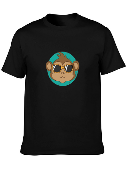 Cool Monkey Graphic Tee - Black