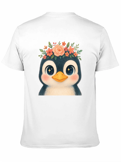 Penguin Floral Crown Graphic Tee