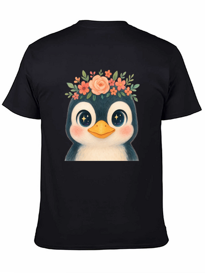 Penguin Floral Crown Graphic Tee