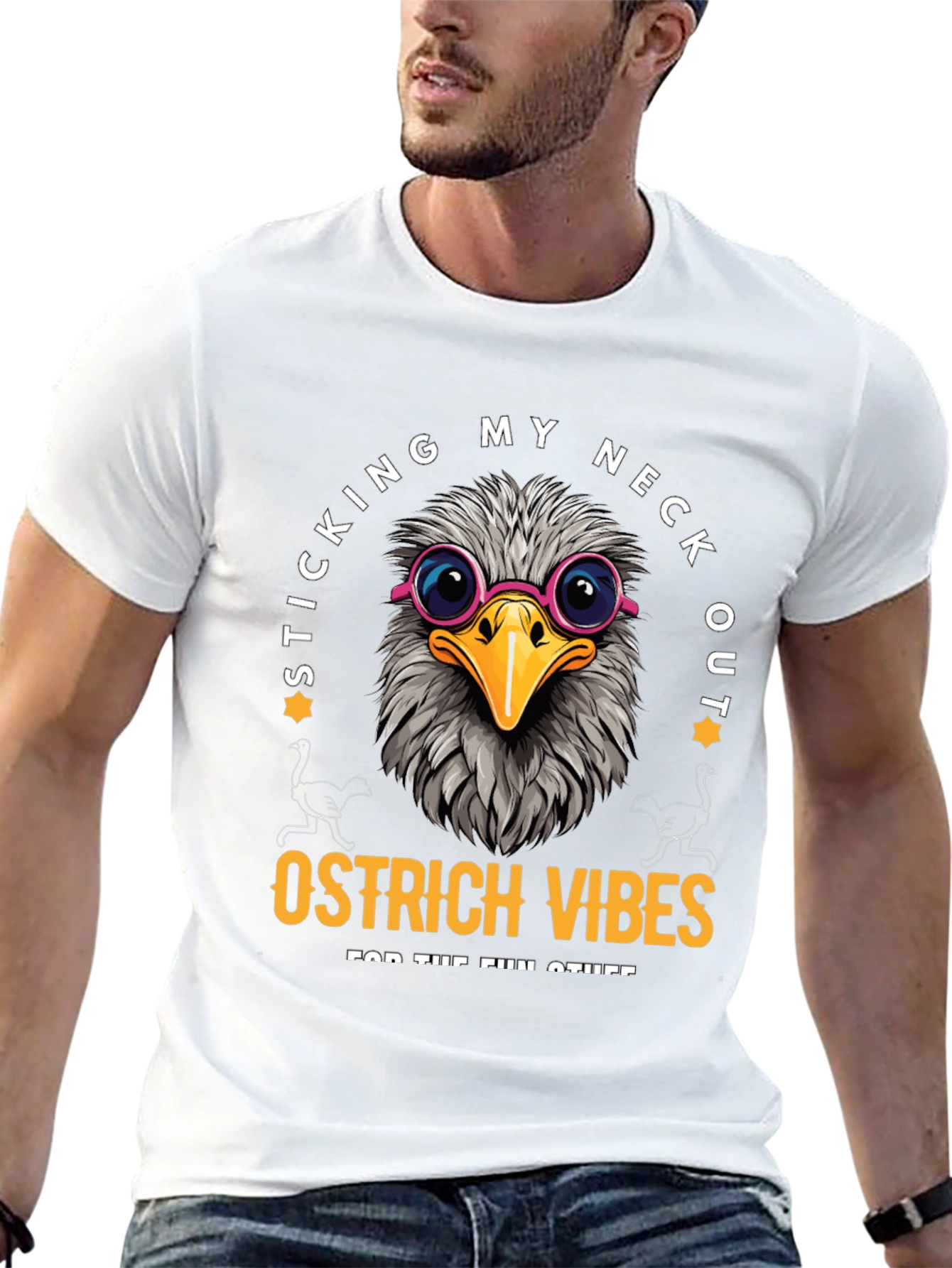 Sticking My Neck Out Ostrich Vibes T-Shirt
