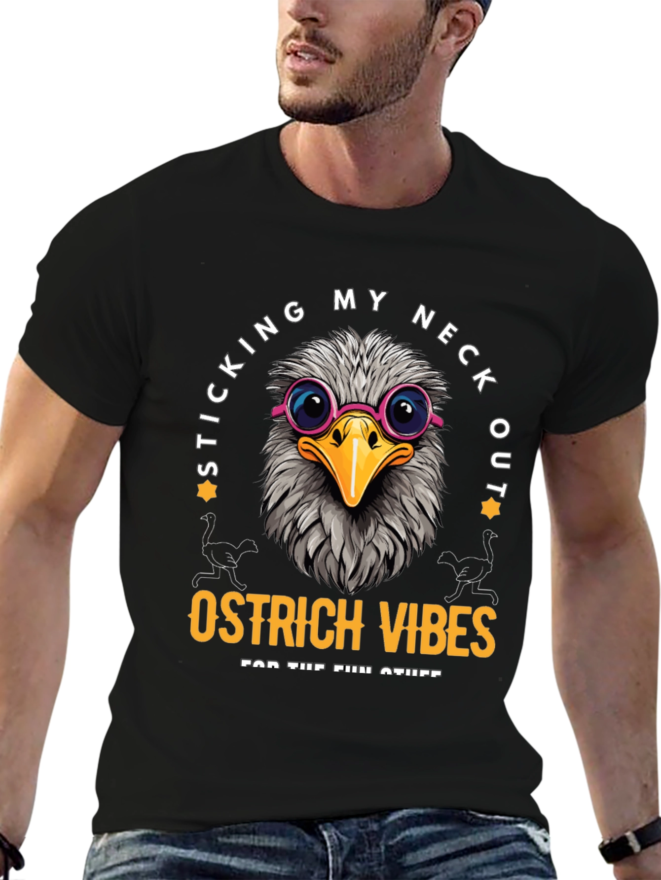 Sticking My Neck Out Ostrich Vibes T-Shirt