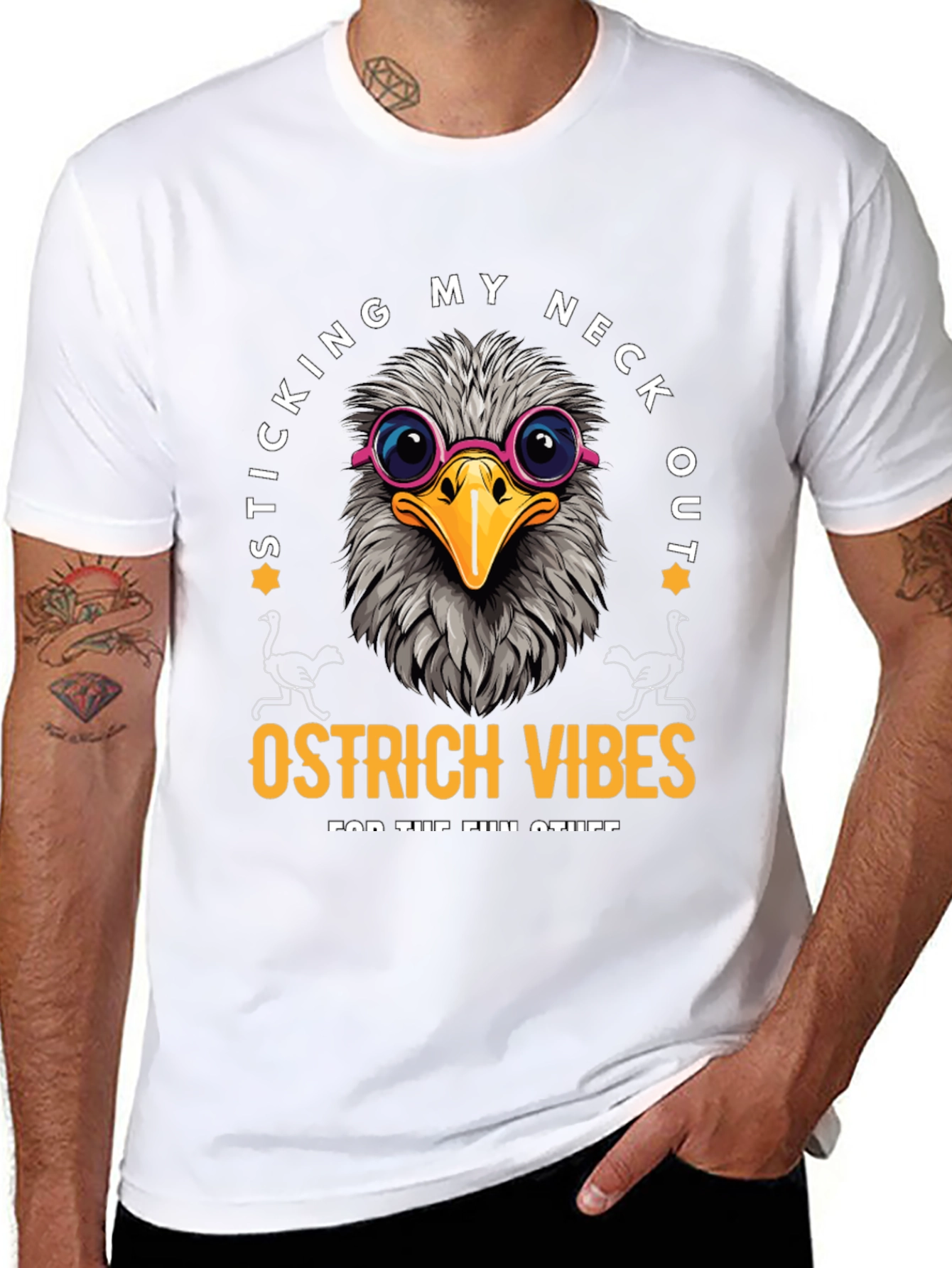 Sticking My Neck Out Ostrich Vibes T-Shirt