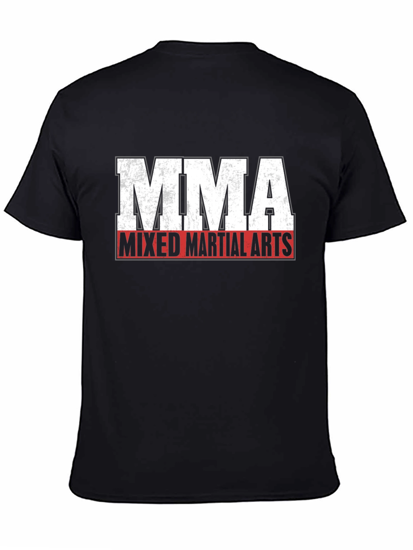 MMA Mixed Martial Arts Black Graphic T-Shirt