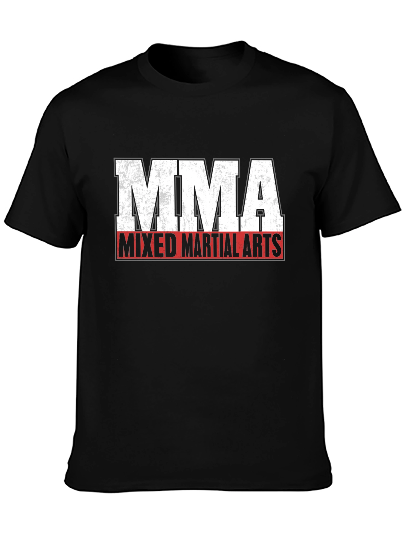 MMA Mixed Martial Arts Black Graphic T-Shirt