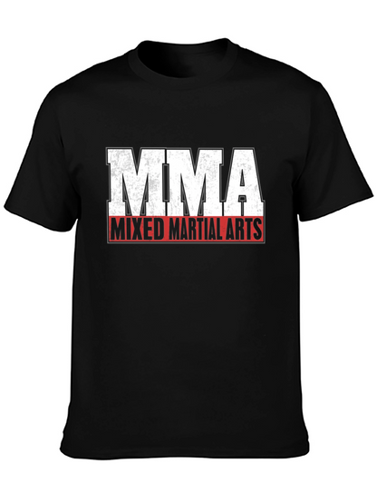 MMA Mixed Martial Arts Black Graphic T-Shirt