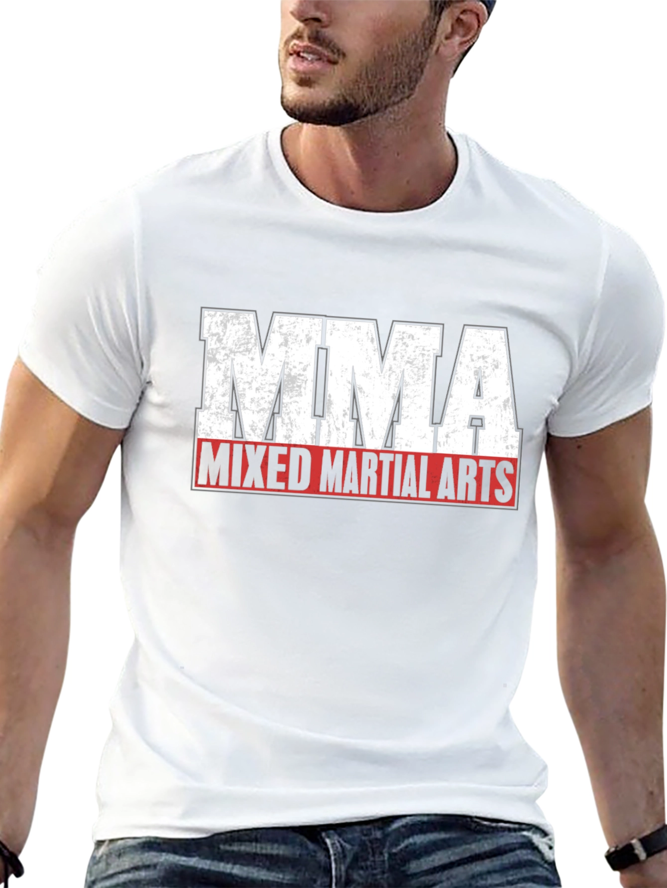MMA Mixed Martial Arts Black Graphic T-Shirt