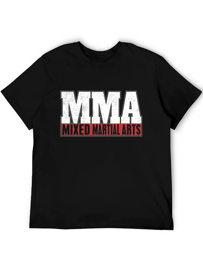 MMA Mixed Martial Arts Black Graphic T-Shirt