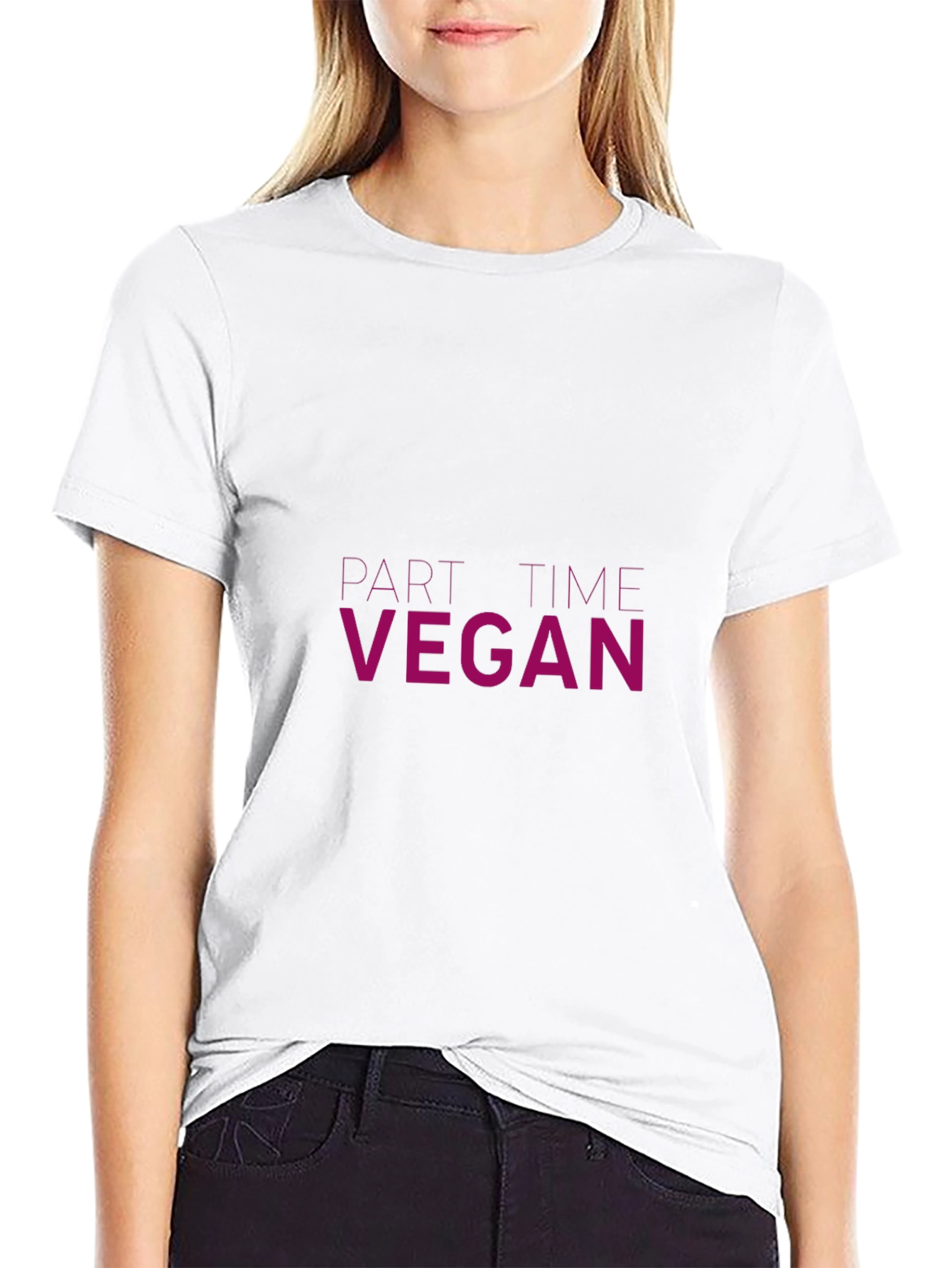 Part-Time Vegan Graphic Tee - Black Unisex T-Shirt