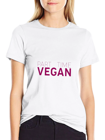 Part-Time Vegan Graphic Tee - Black Unisex T-Shirt