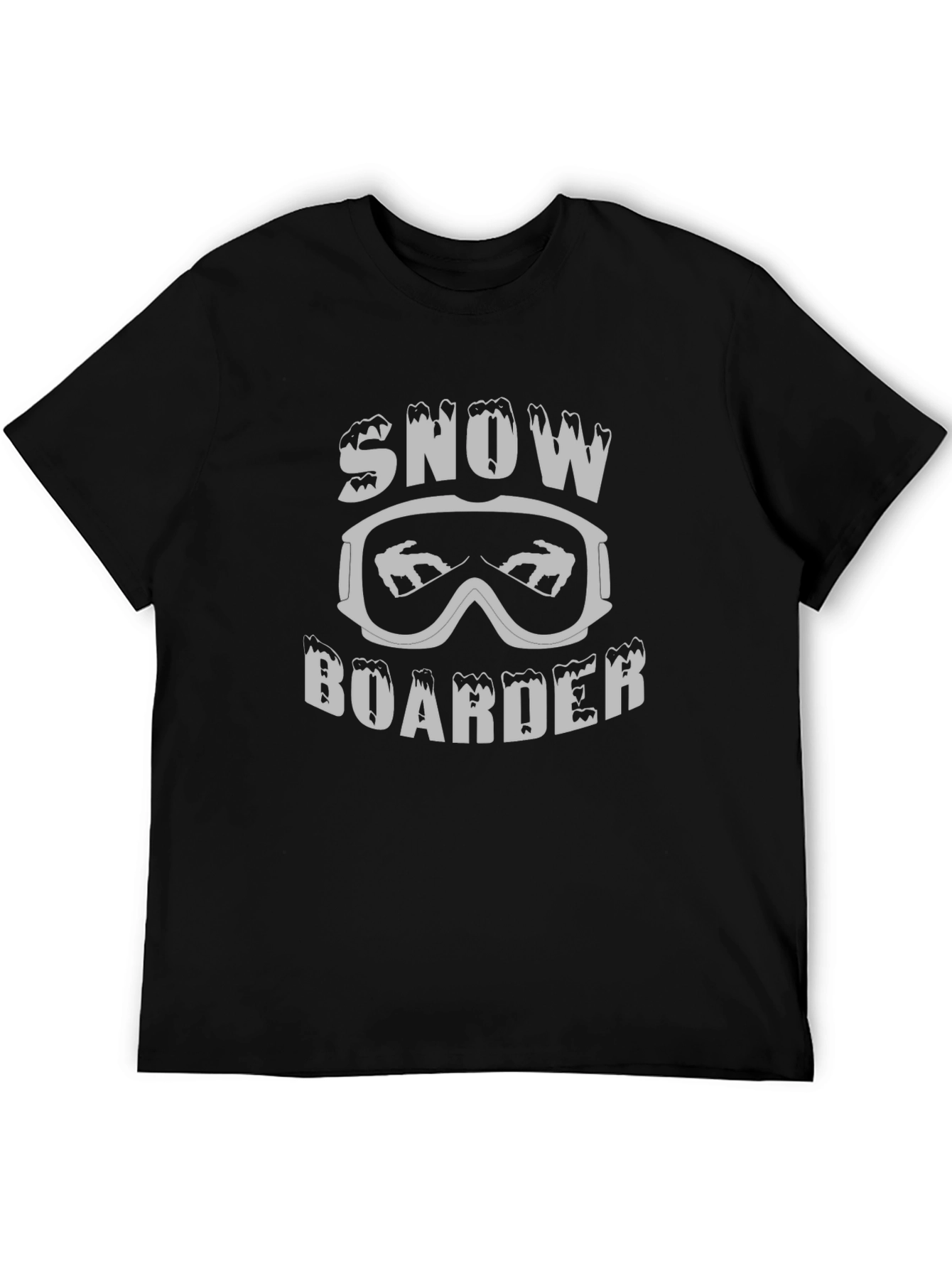 Snowboarder Graphic T-Shirt - Black